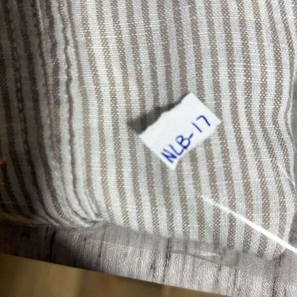 Dalia Collection Linen Blend Striped Button-Up Shirt – Size M - Picture 8 of 8